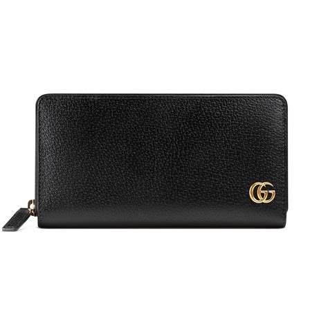 gucci zip around black wallet with butterfly 499363|Gucci marmont zip around wallet.